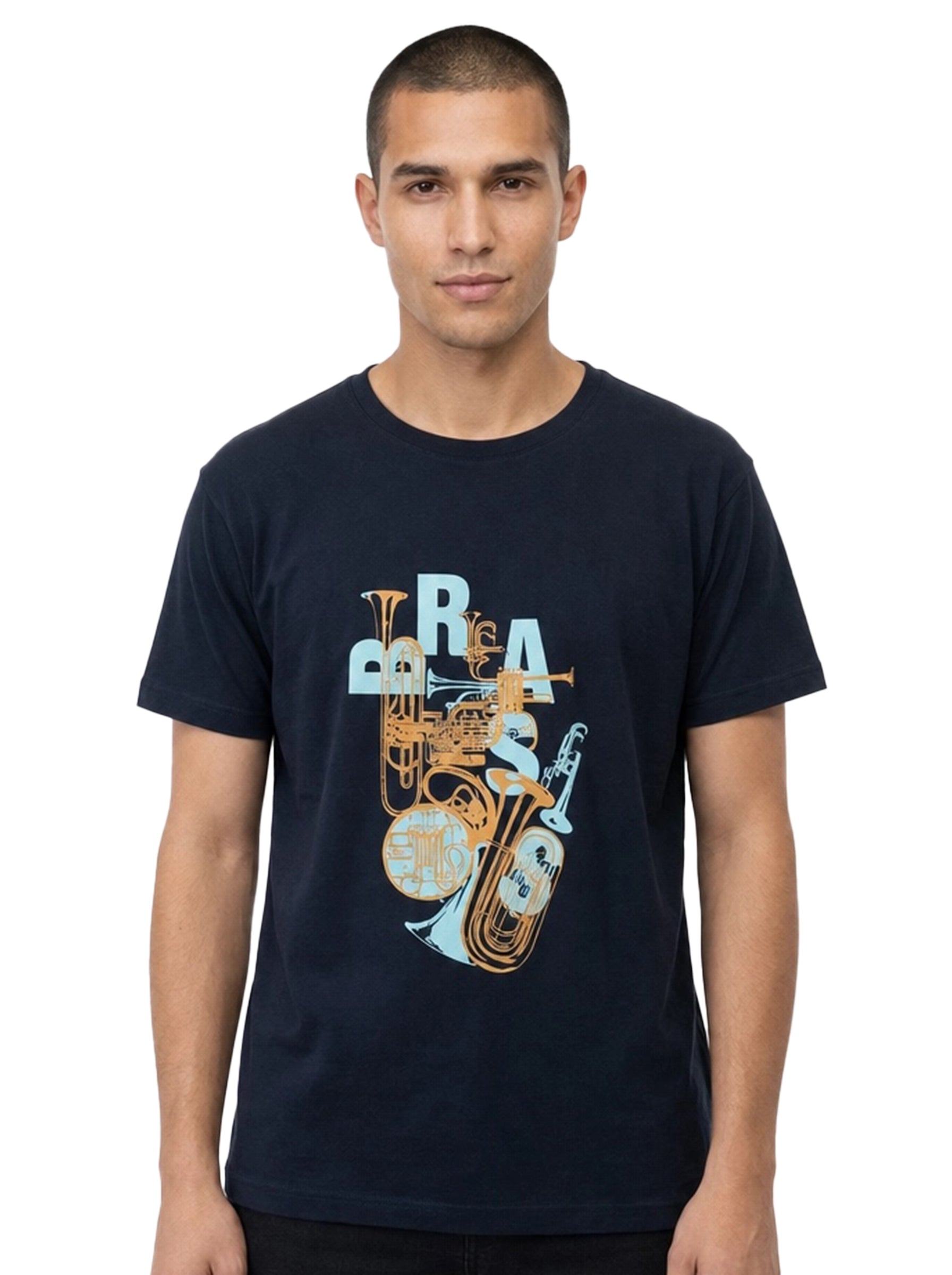 T-Shirt bedruckt, "Brass"