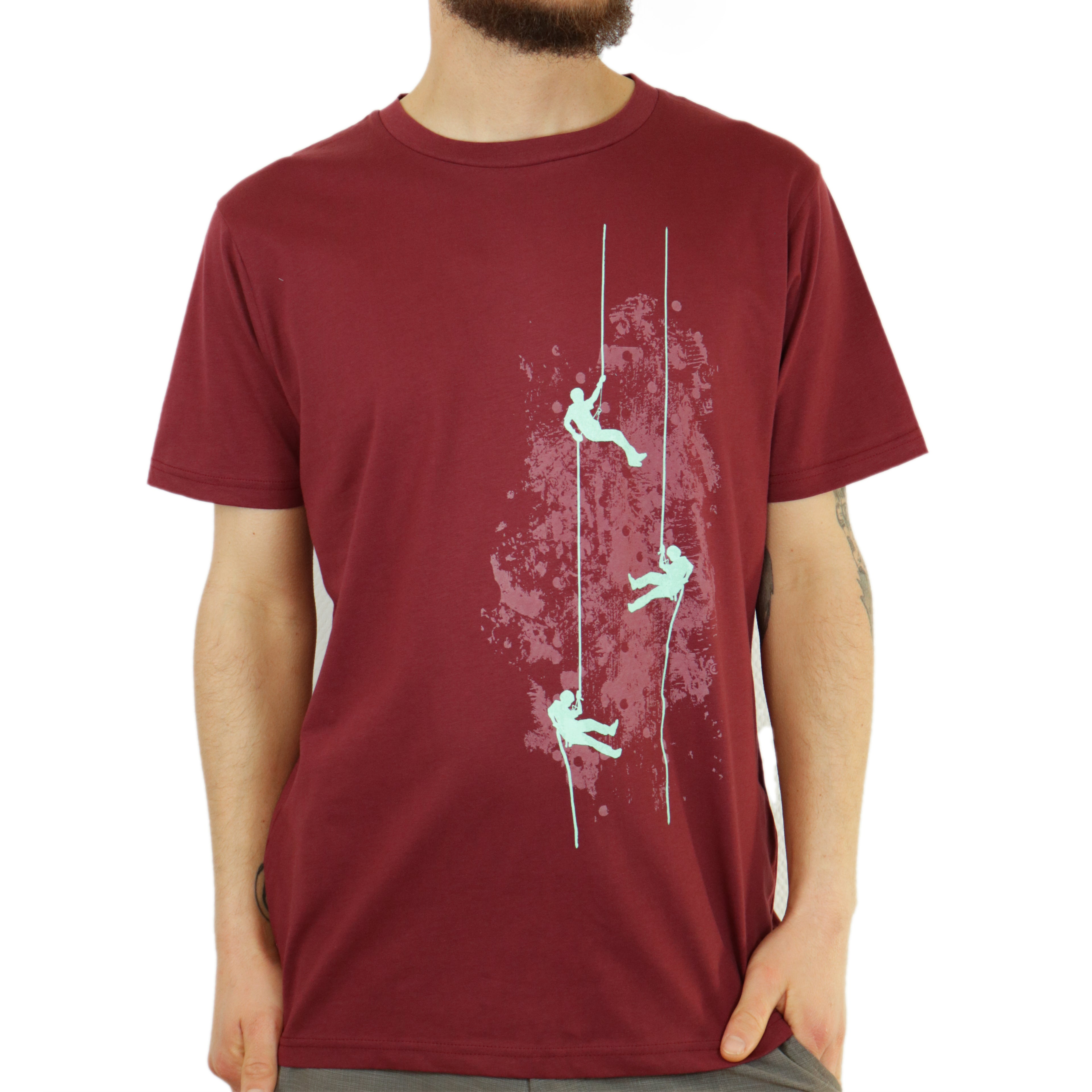 T-Shirt, bedruckt "Kletterer"