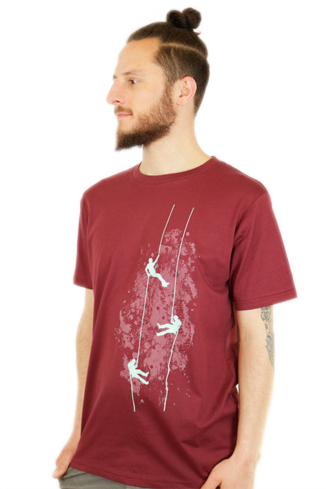 T-Shirt, bedruckt "Kletterer"