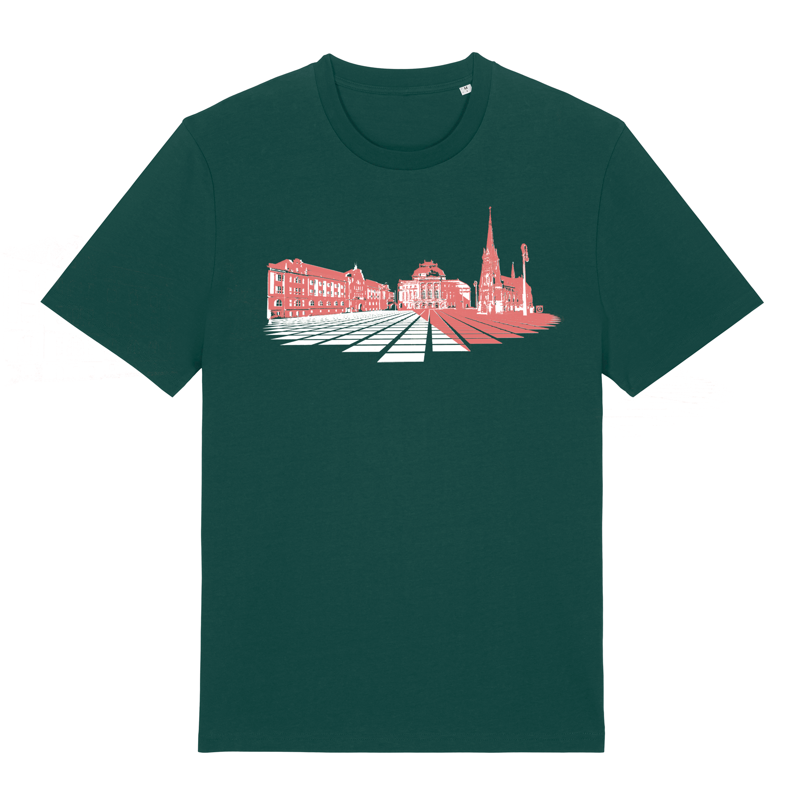 T-Shirt bedruckt "Opernplatz Chemnitz"