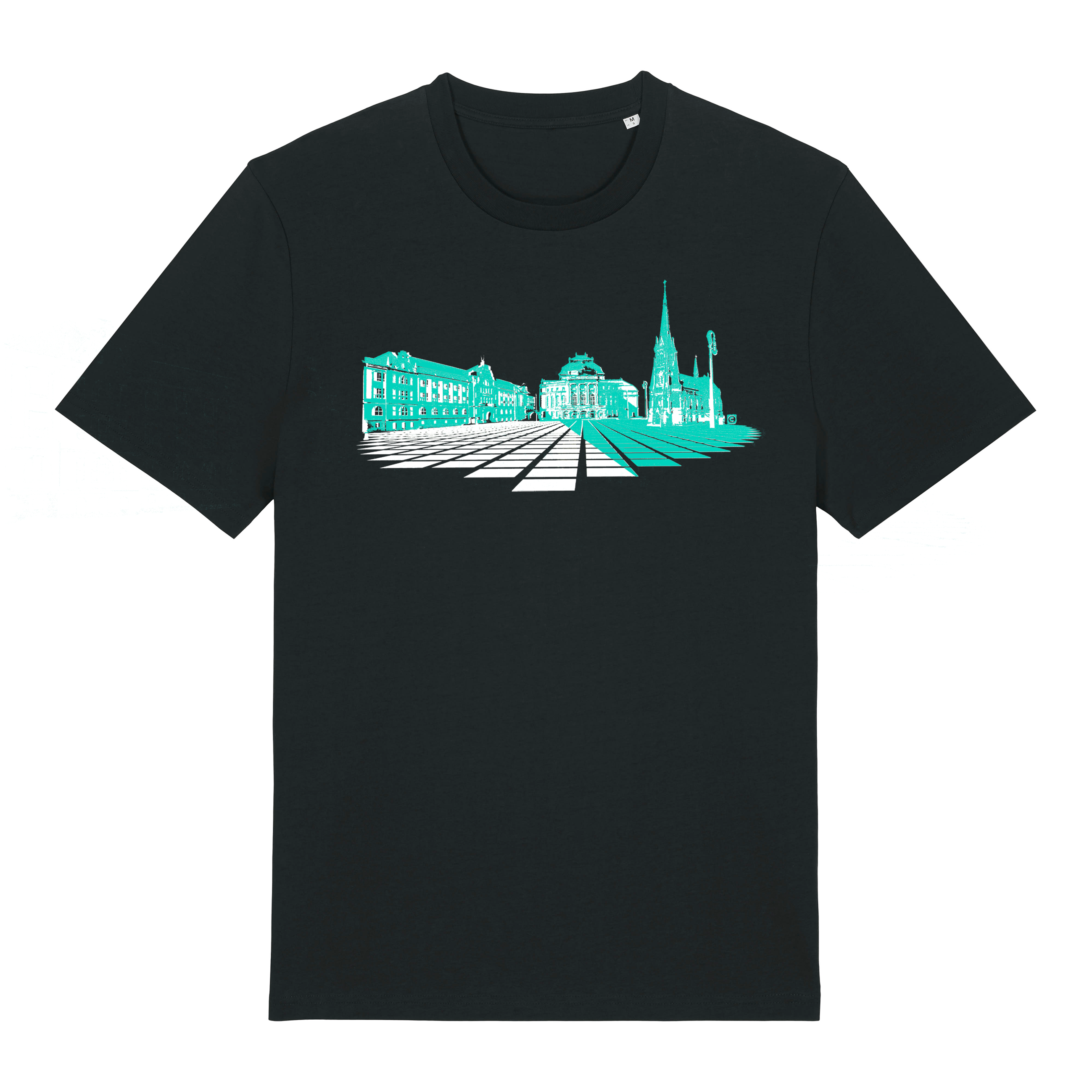 T-Shirt bedruckt "Opernplatz Chemnitz"