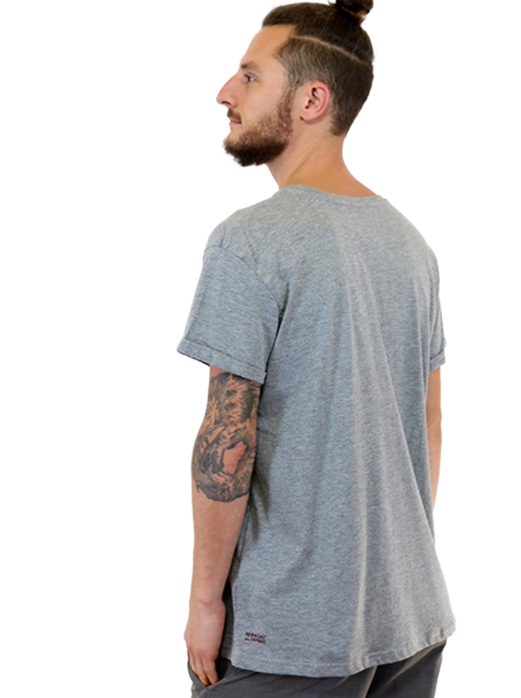 T-Shirt bedruckt, "Vinyl-Weltscheibe"