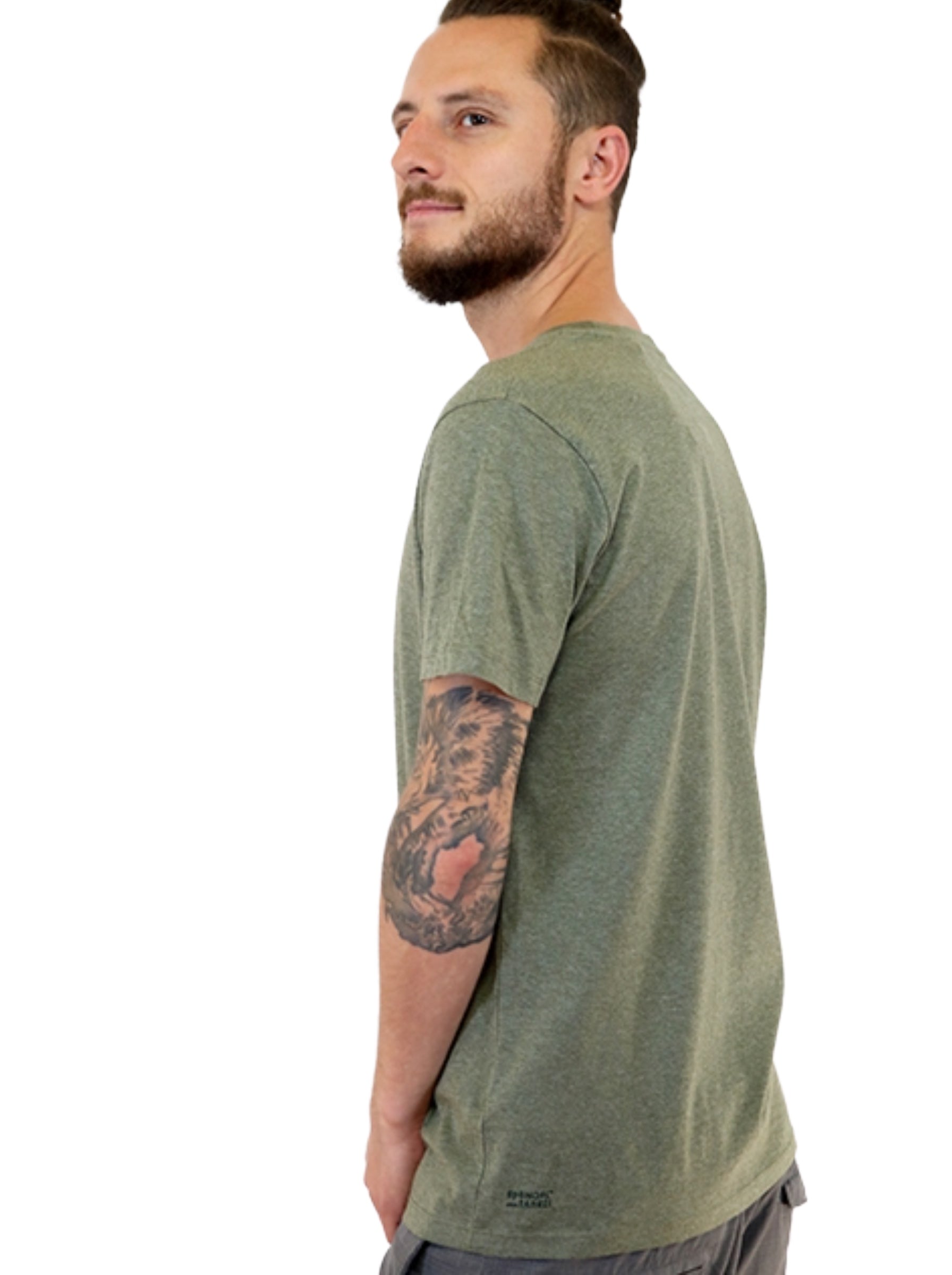 T-Shirt bedruckt, "Vinyl-Weltscheibe"