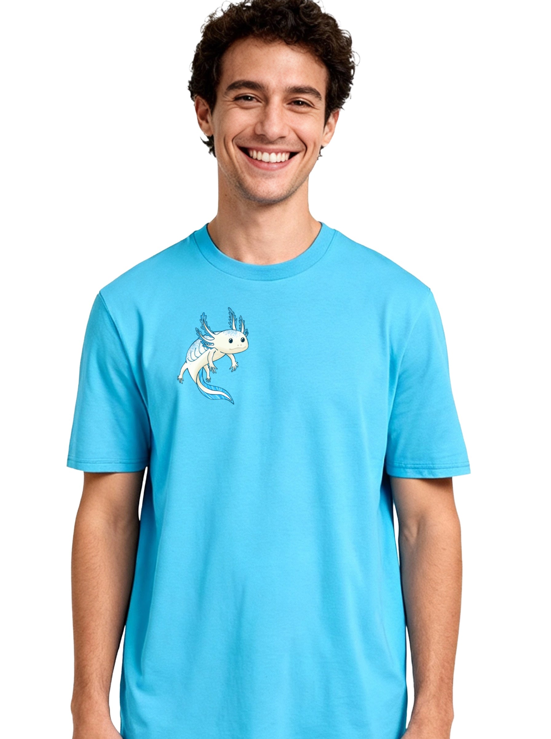 T-Shirt bedruckt, "Axolotl"