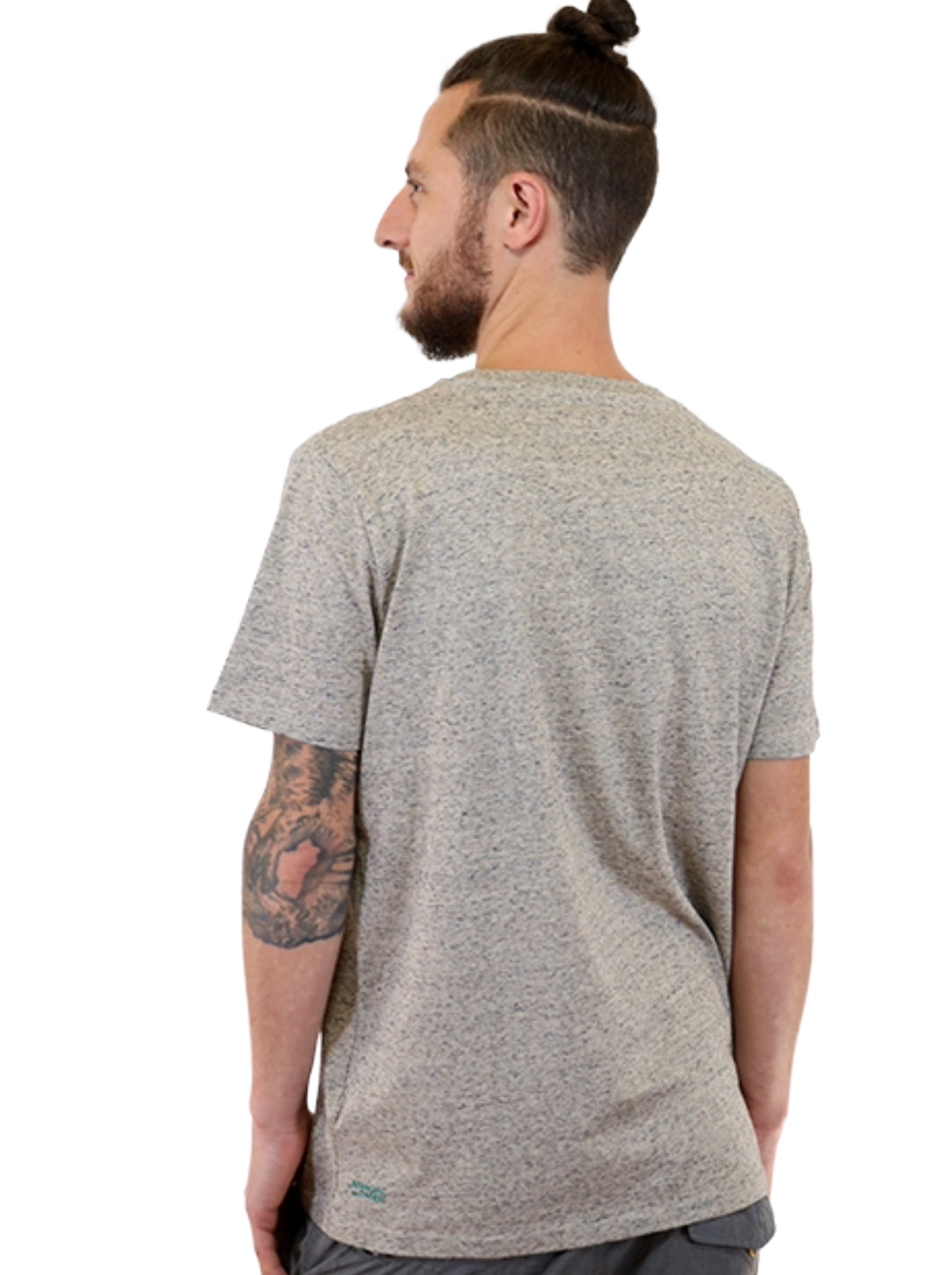 T-Shirt bedruckt, "Vinyl-Weltscheibe"