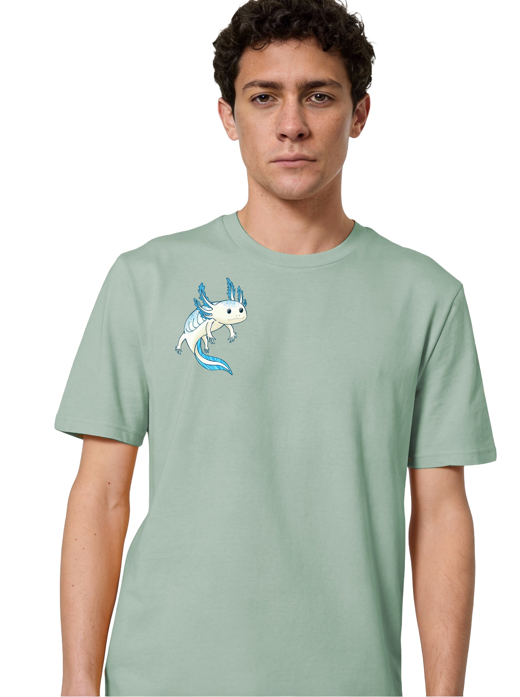 T-Shirt bedruckt, "Axolotl"
