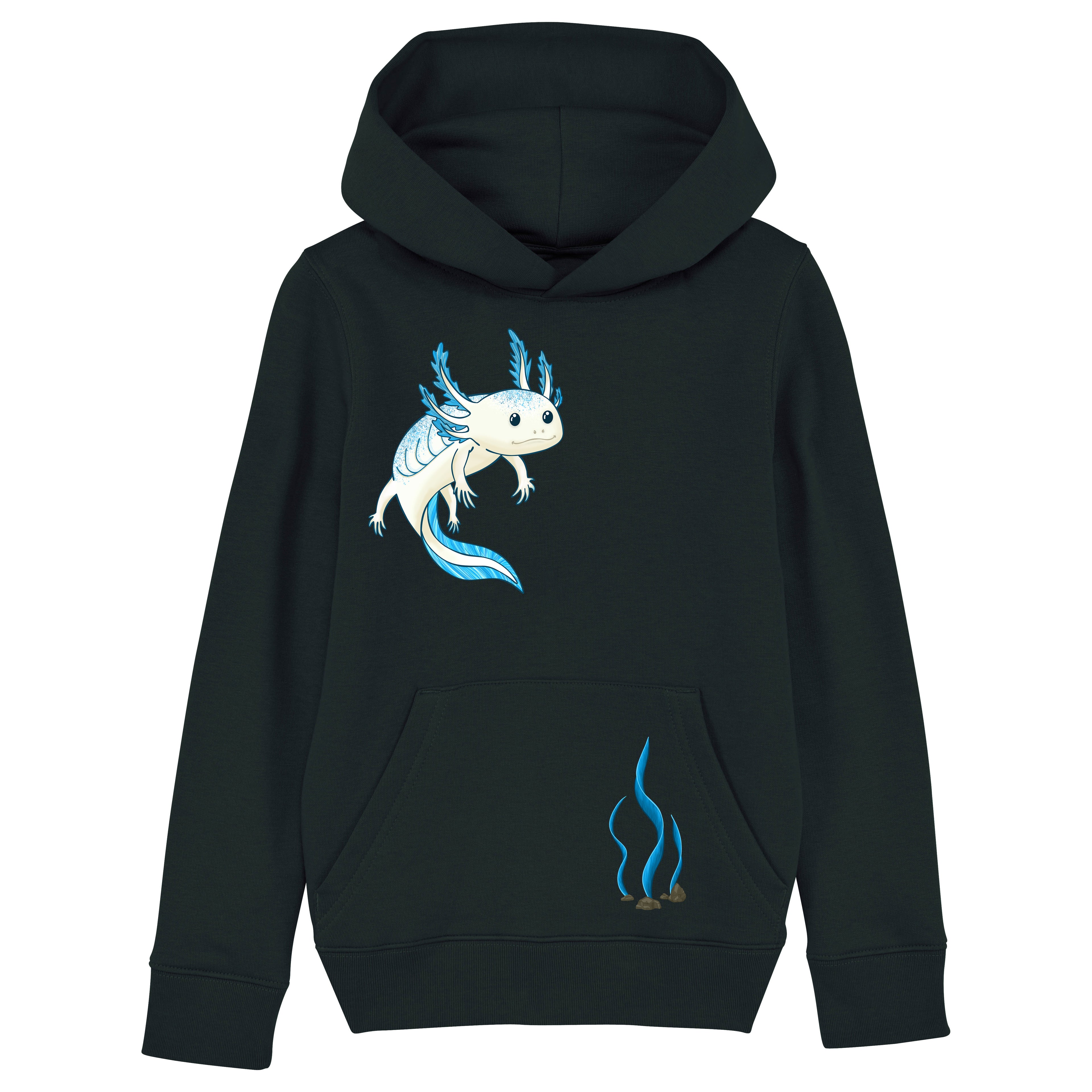 Kinder-Hoodie "Axolotl"
