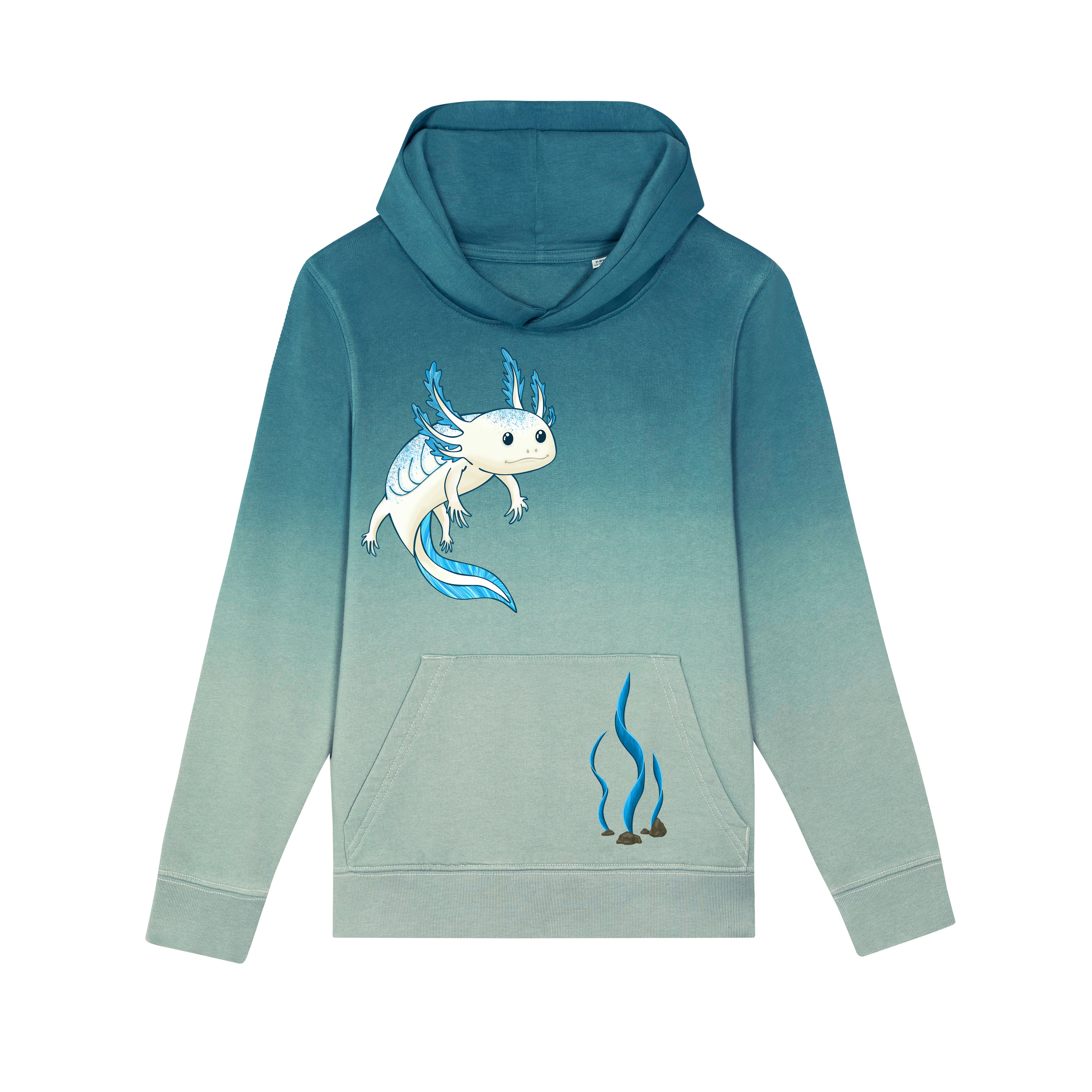Kinder-Hoodie "Axolotl"