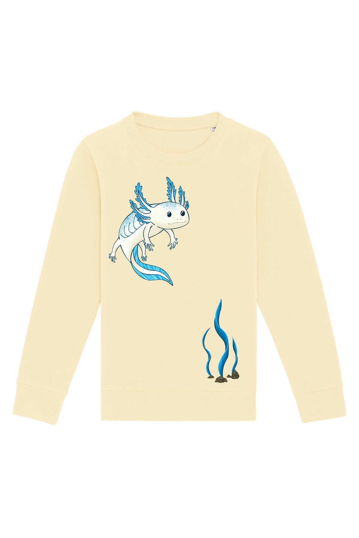 Kinder Sweatshirt „Axolotl“ – Nachhaltiger Pullover mit Tiermotiv