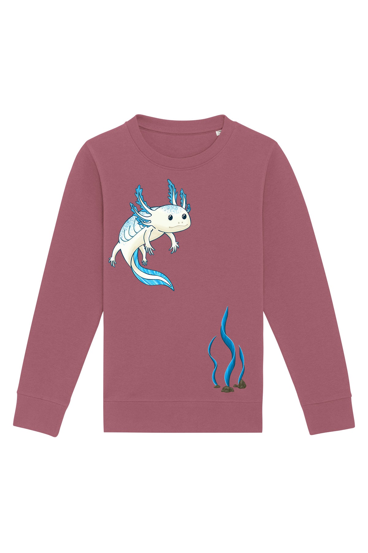 Kinder Sweatshirt „Axolotl“ – Nachhaltiger Pullover mit Tiermotiv