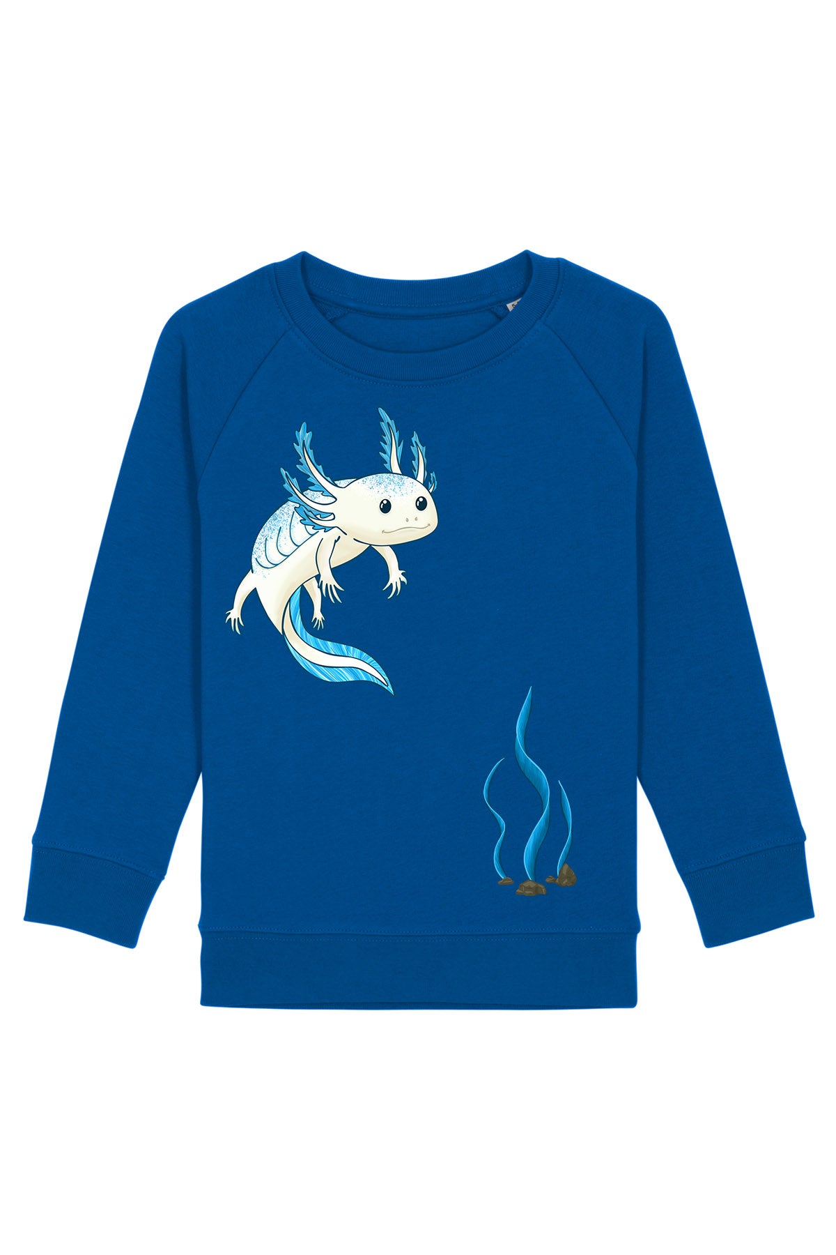 Kinder Sweatshirt „Axolotl“ – Nachhaltiger Pullover mit Tiermotiv